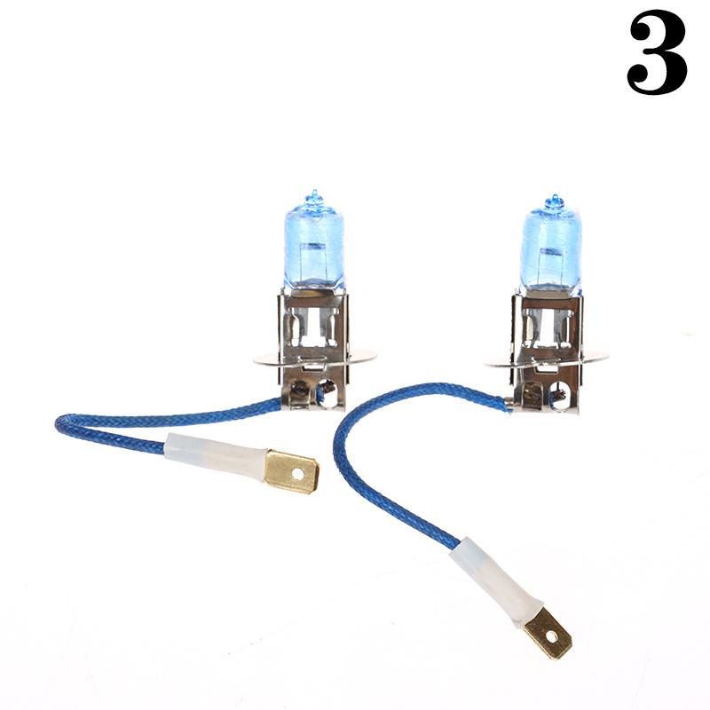 2Pcs H1 H3 H4 H7 H11 Car Headlight Bulbs 12V 55W 6000K White Halogen Lamps Auto High Low Beam Projector Fog Light
