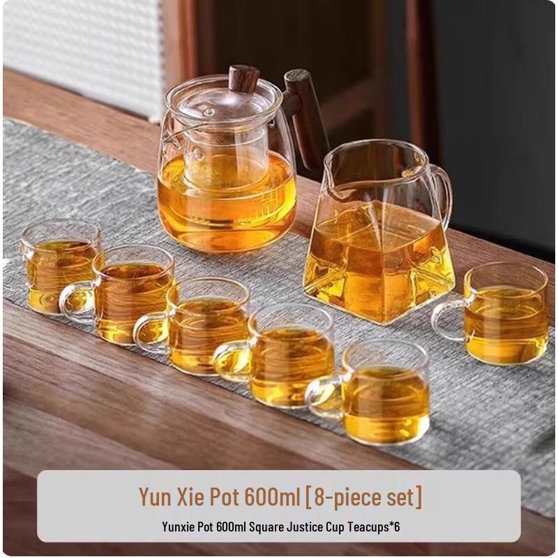 HANDUNYOU 8-Piece Glass Tea Set