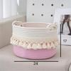 Modern Minimalist Cotton Rope Storage Basket For Kids Toys And Diapers