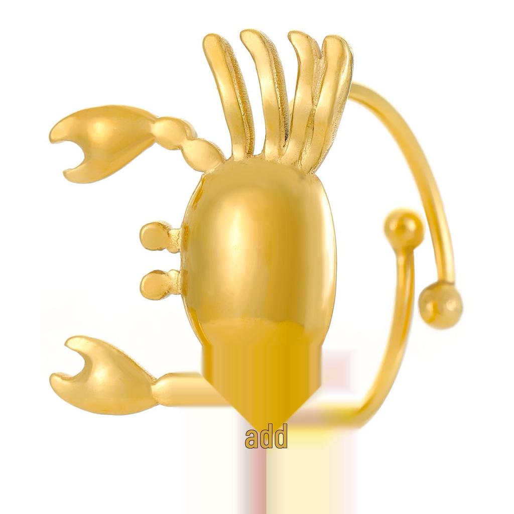 Stainless Steel Starfish & Seashell Open Ring - Ocean Holiday Style Jewelry for Women