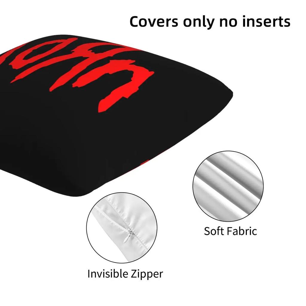 Music Rock Korn Band 2 Pcs Square Pillowcase Pillow Cover Cushion Decor Comfort Throw Pillow For Home Sofa