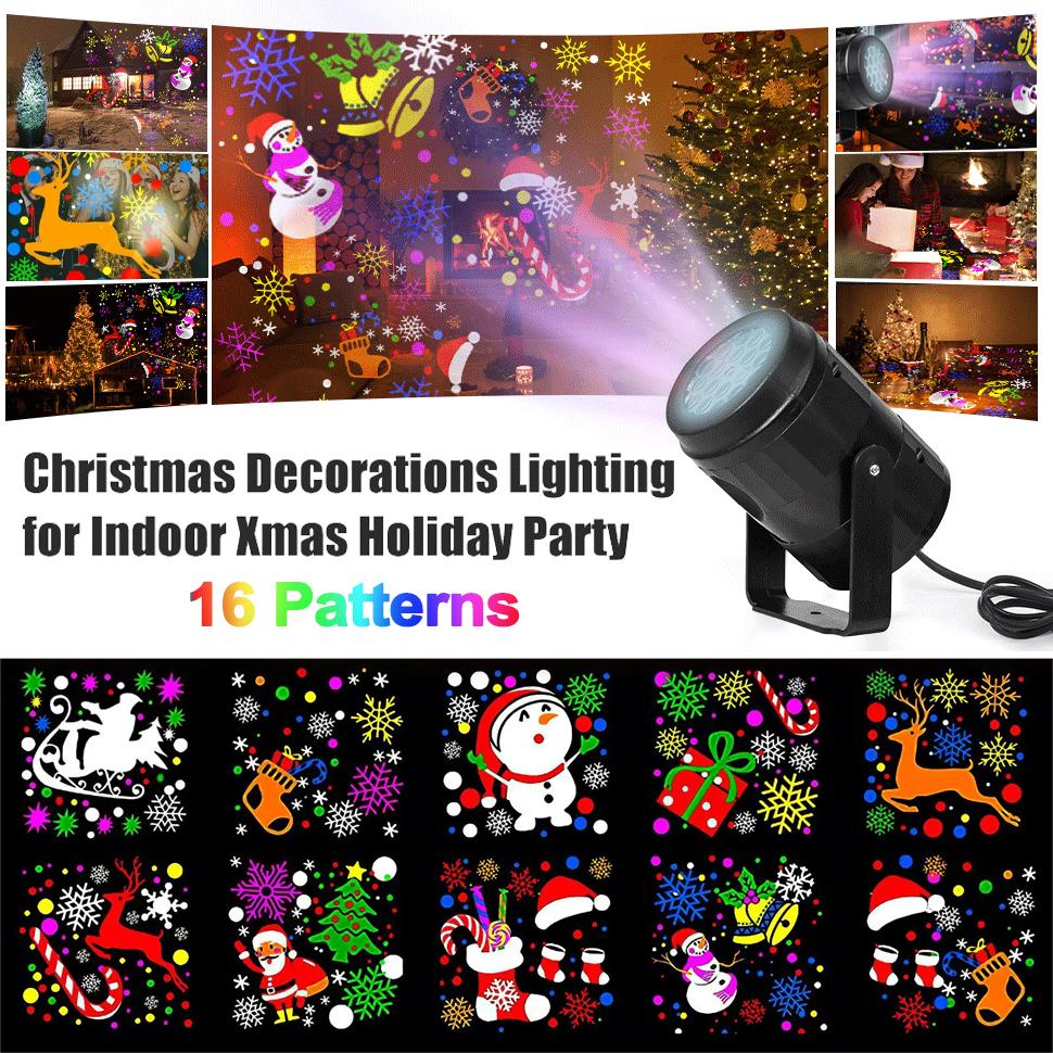 Rotating Snowflake Christmas Projector,360°Spinning Base,Auto-Rotating LED Holiday Lights,Home,Party,Wedding,Christmas,Halloween