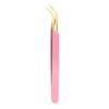 Stainless Steel Eyelash Extension Tweezer Anti-static Makeup Tool Professional Fiber Tip  Women