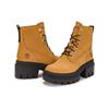 Timberland Everleigh Leather Comfortable Versatile Non-Slip Durable Thick-Soled High Heeled Mid-Calf Martin Boots Women Boots Brown A41QK