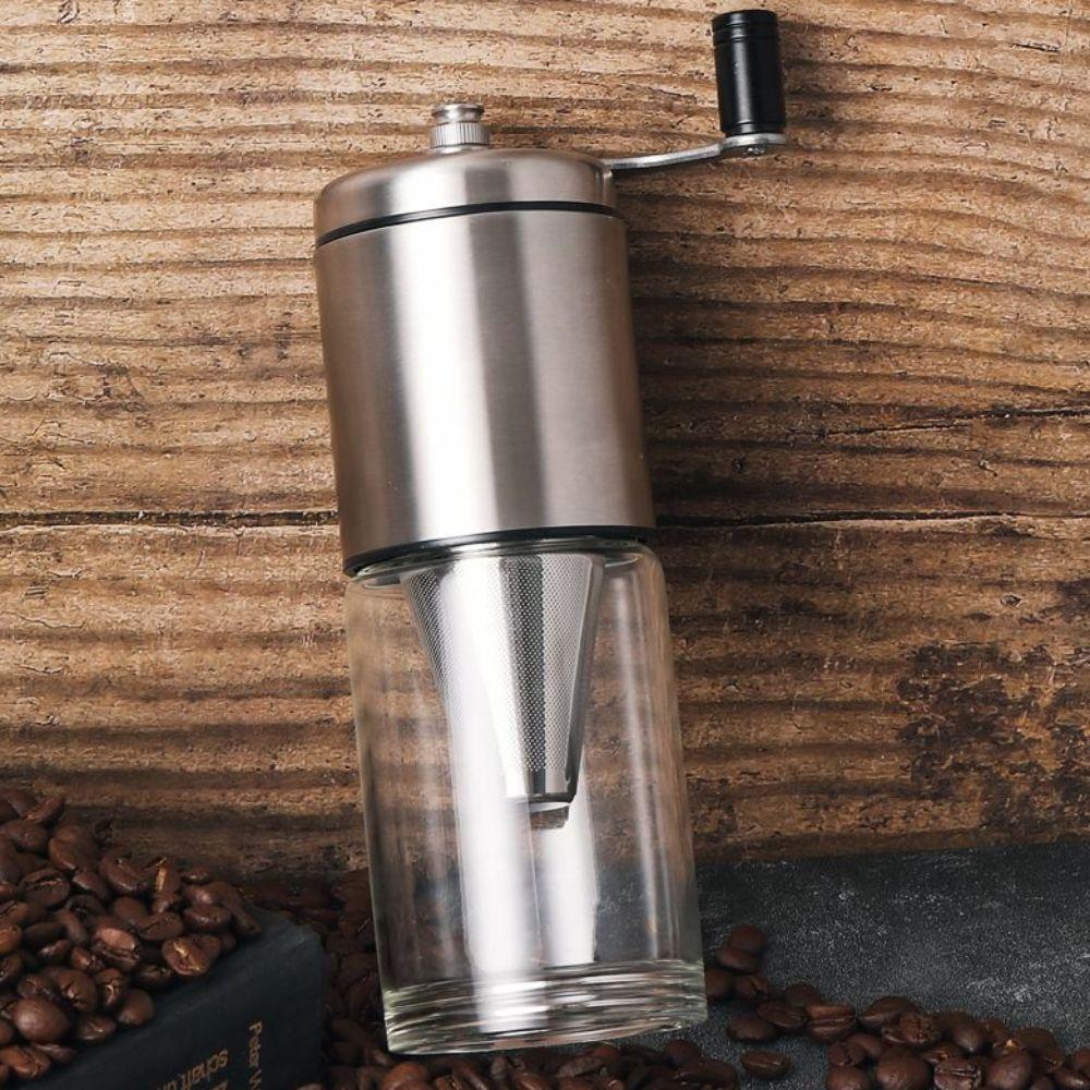 Manual Travel Coffee Mill with Filter Coffee Grinding Machine Household Coffee Drip Bottle  Outdoor