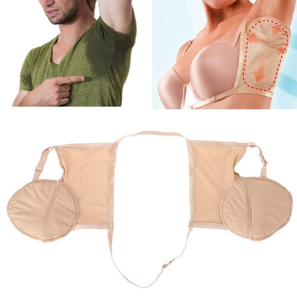 Skin Tone Underarm Sweat Pads Reusable Perspiration Absorbing Pads Armpit Sweat Guard Summer