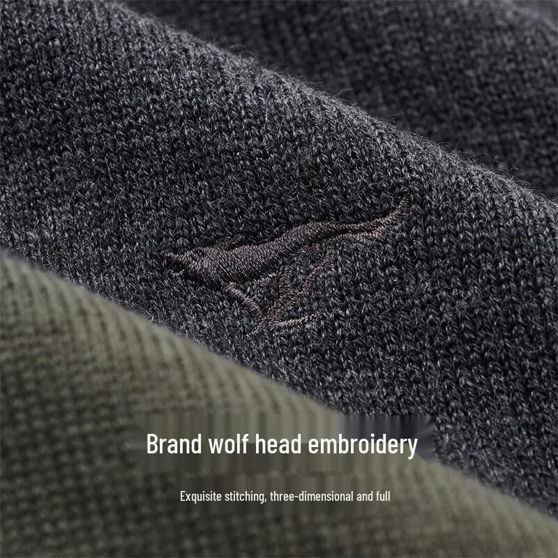 Septwolves Men's Wool Blend Pullover Sweater