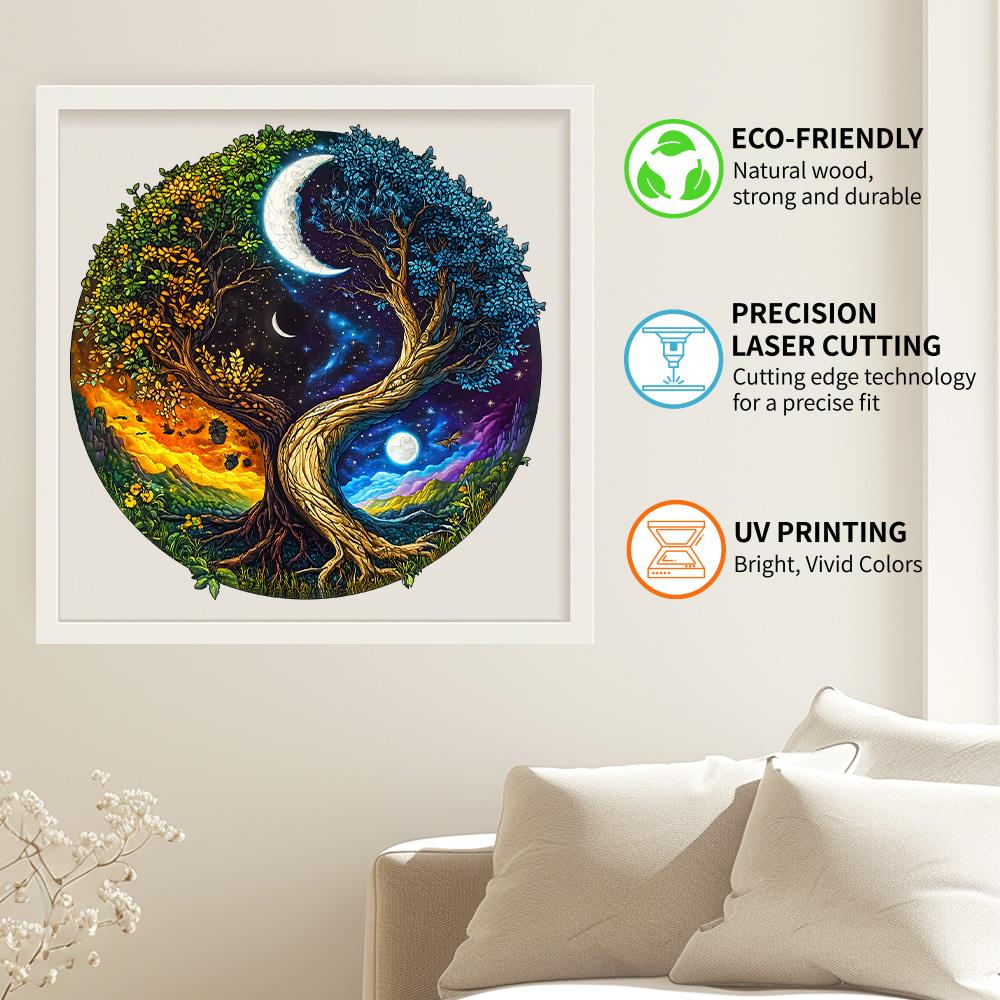 Tree of Life Wooden Puzzle, High Difficulty, Focused Training. Perfect Gifts for Boys, Girls, Men, and Women On Birthday Festiva