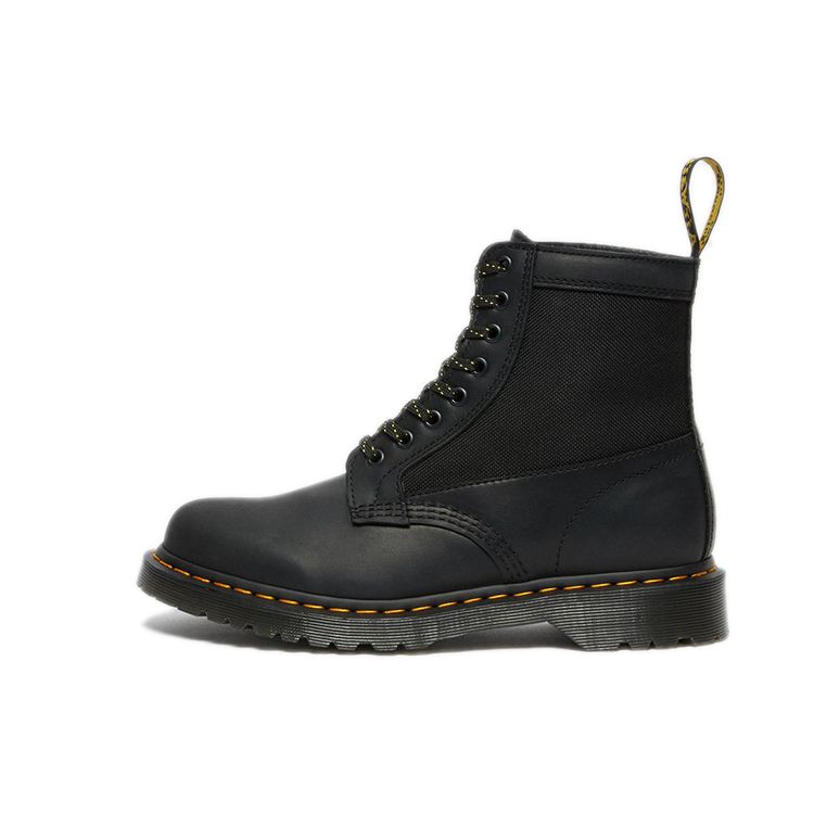 Dr. Martens 1460 Panel Round Toe Lace-Up Short Boots Unisex Boots Black Yellow 26912001