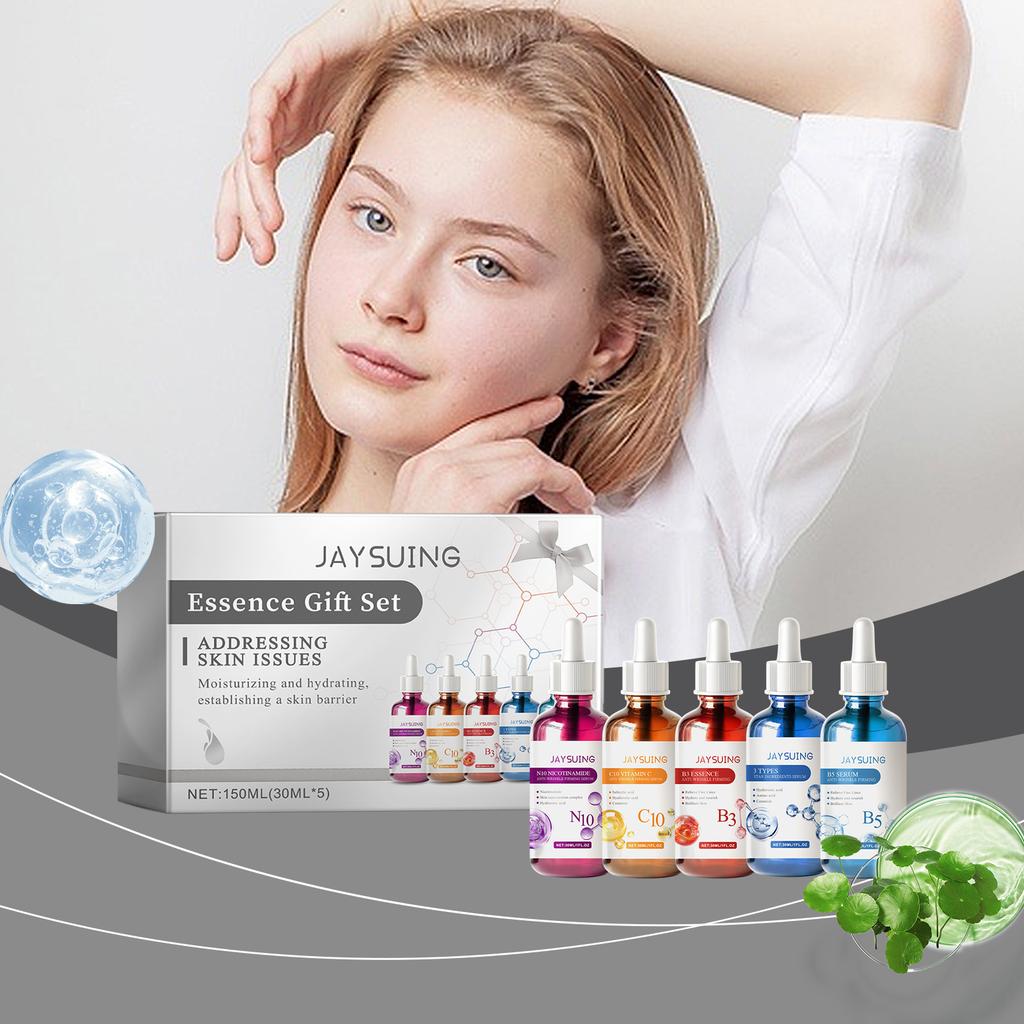 Essence Gift Set 5 Face Moisturizing Hydrating Daily Repair Essence Gift Set