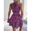 Fashion Women's Floral Dresses Casual Ruffles Big Swing Floral Dresses Holiday Dresses