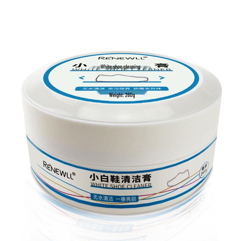 White Shoe and Leather Cleaning Cream - Ideal for Leather Goods, Sofas, and Plastic Products