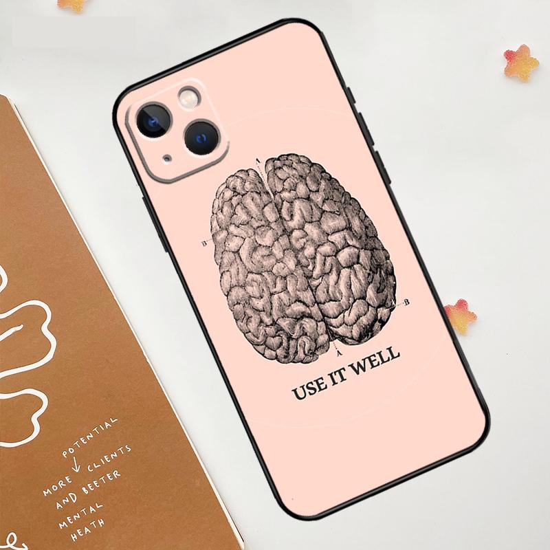 Anatomy Brain Case For iPhone 17 Pro Max 17 Air 16 15 14 13 12 11 Pro Max Plus Mini 16e Funda Cover