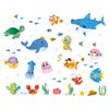 Marine Animals Cartoon Wall Stickers Kindergarten Children'S Room Decoration Self-Adhesive Underwater World Stickers Quality