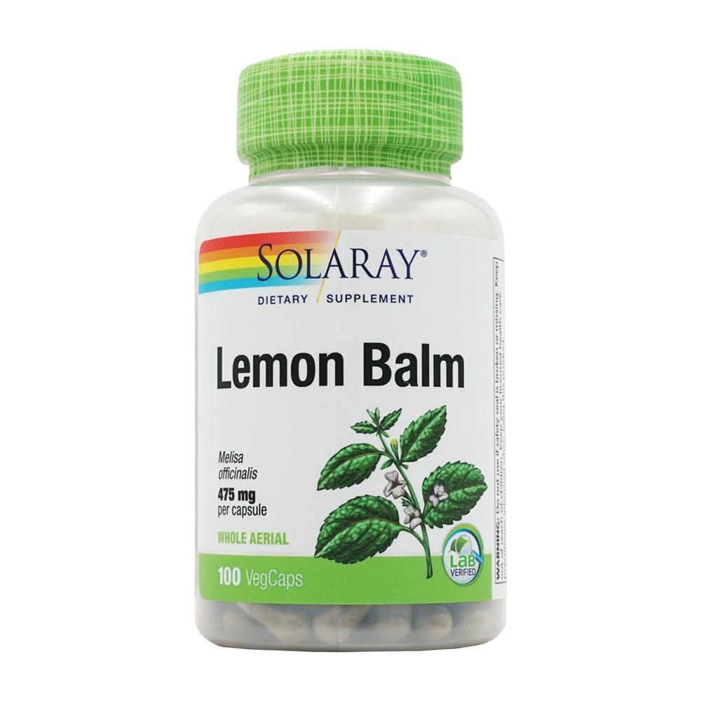 

Lemon Balm 475 mg, 100 VegCaps