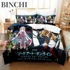 Anime Sword Art Online 3D Bedding Set Duvet Cover Pillowcase Boys Gift Home Textile Bed Linen