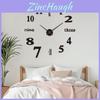 Nordic Style Wall Clock With Silent Sweep Mechanism For Office And Home Spaces