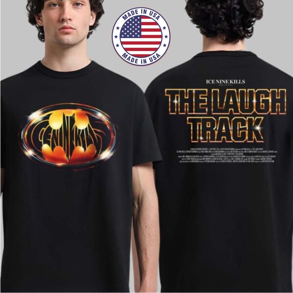 

Ice Nine Kills The Laugh Track Retro Batman Inspired Logo 1989 Two Sided TShirt Unisex T-Shirt S