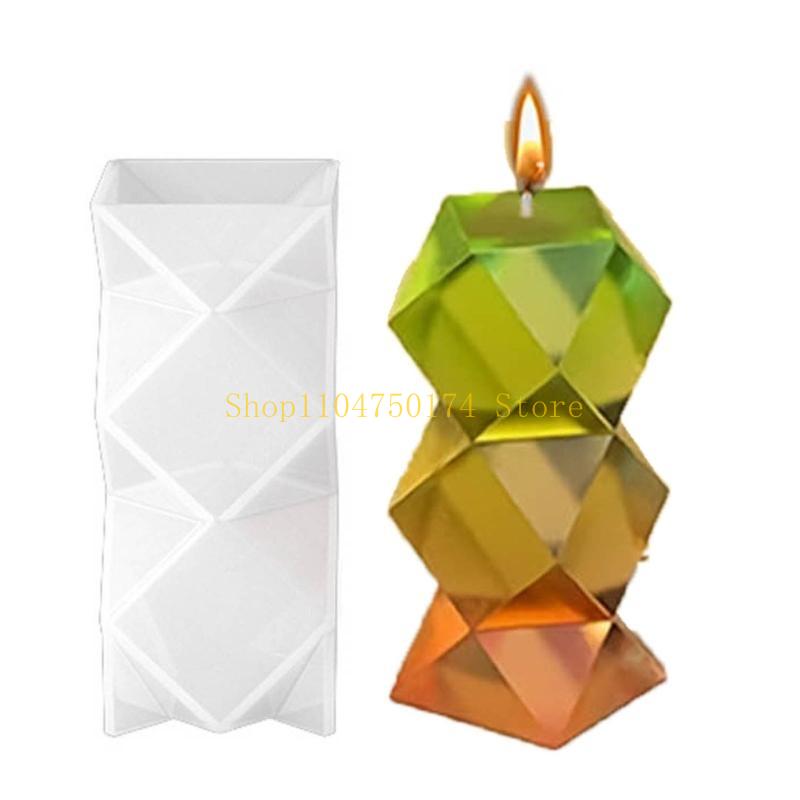 Mould Resin Casting Molds DIY 3D Silicone Mould Geometric Mold Silicone Mold Handicrafts for Candle top sale