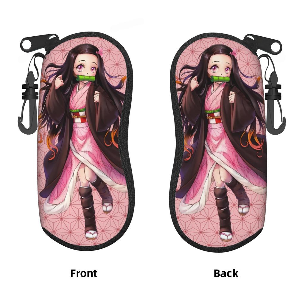 Kimetsu no Yaiba Demon Slayer Eyeglass Glasses Case Women Men Soft Anime Manga Sunglasses Protective Pouch