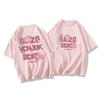 Ladies Summer Short Sleeve Round Collar Pullover Casual Star Letter Printed Teenager Oversize T Shirt Top