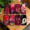 H-Hazbin Hotel N-Niffty  Phone Case For Samsung Galaxy A73,A72,A71,A70,A53,A52,A51,Soft Silicone Black Cover