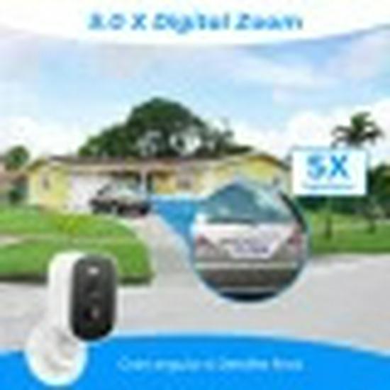 4MP Solar-Powered WiFi Outdoor Surveillance Camera with Night Vision and Baby Monitor Features