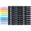 Tombow Dual Brush Pen Art Markers Pastel 10-pack,