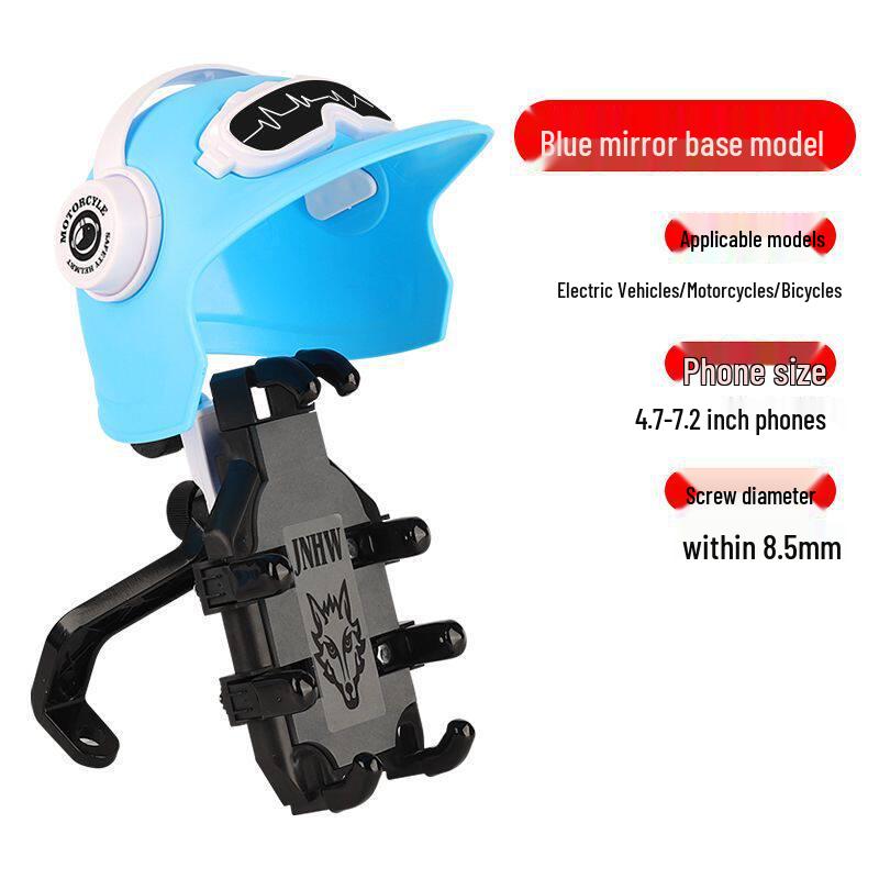 Rainproof and Anti-Shake Phone Holder with Sunshade for Electric Scooter and Motorcycle