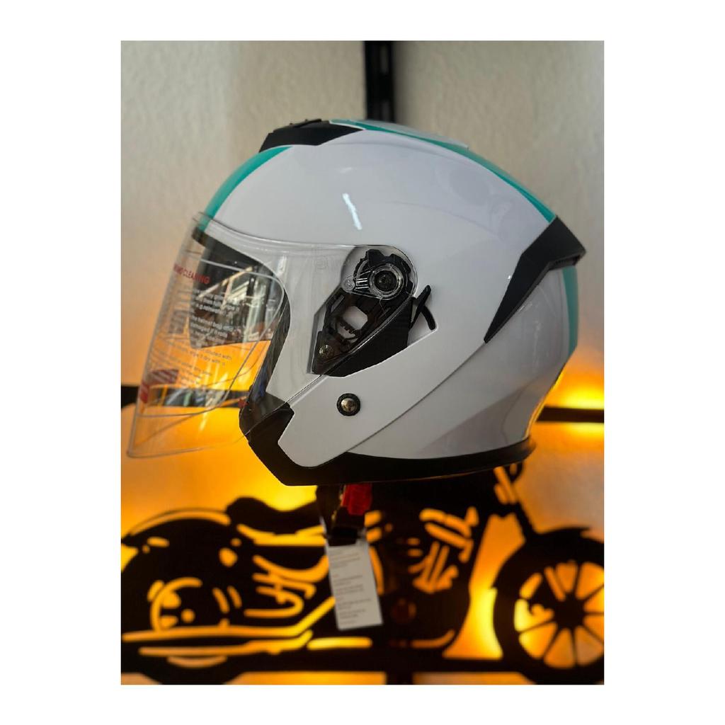 Jk 526 Half Helmet With Sun Visor