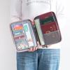 New Women Multi-Function Waterproof Travel Passport Holder Cover Case Pink Bags Family Document Organizer Travel Accessories Bag