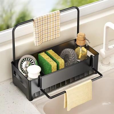 Multi Functional Sink Storage Rack Detachable Kitchen Sink Organizer Tidy Tray for Kitchen  Kitchen