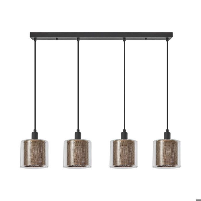 Suspension décorative 4xE14 23W IP20 – Cuivre