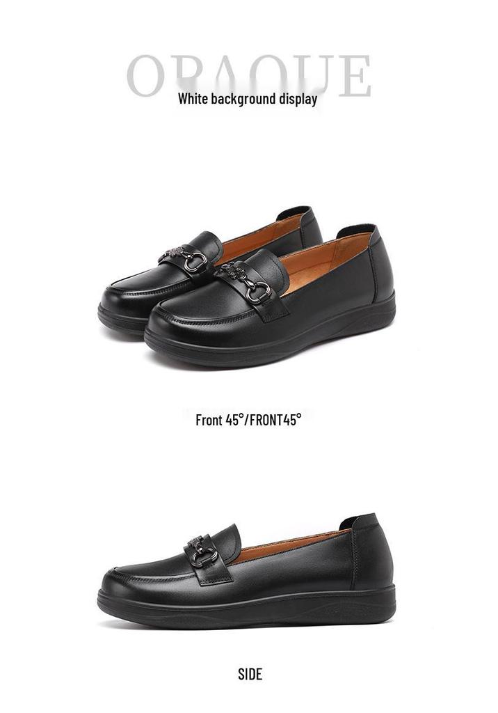 Red Dragonfly Women's Genuine Leather Summer Slip-On Flats