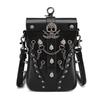 European & American Punk Rivet PU Leather Crossbody Bag with Chain