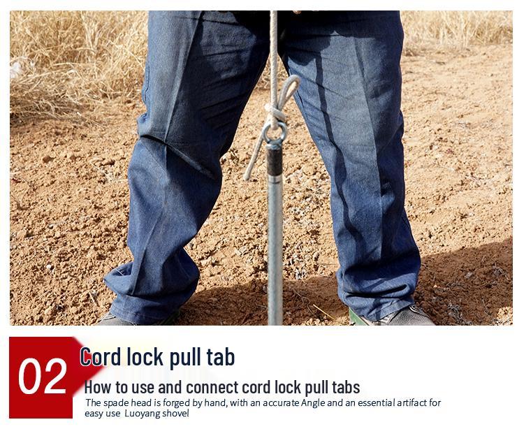 Luoyang Shovel Set: Archaeological and Fertilizing Probe with Manganese Steel Rod and Counterweight Accessories.