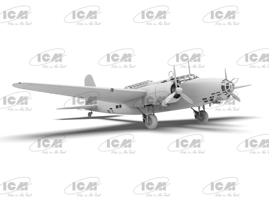 ICM 1/48 Japanese Army Ki-21-Ia Type 97 Heavy Bomber Plastic Model Kit 48196