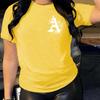 Casual Loose Top Fashion Print Short Sleeve Simple T-Shirts Women’s