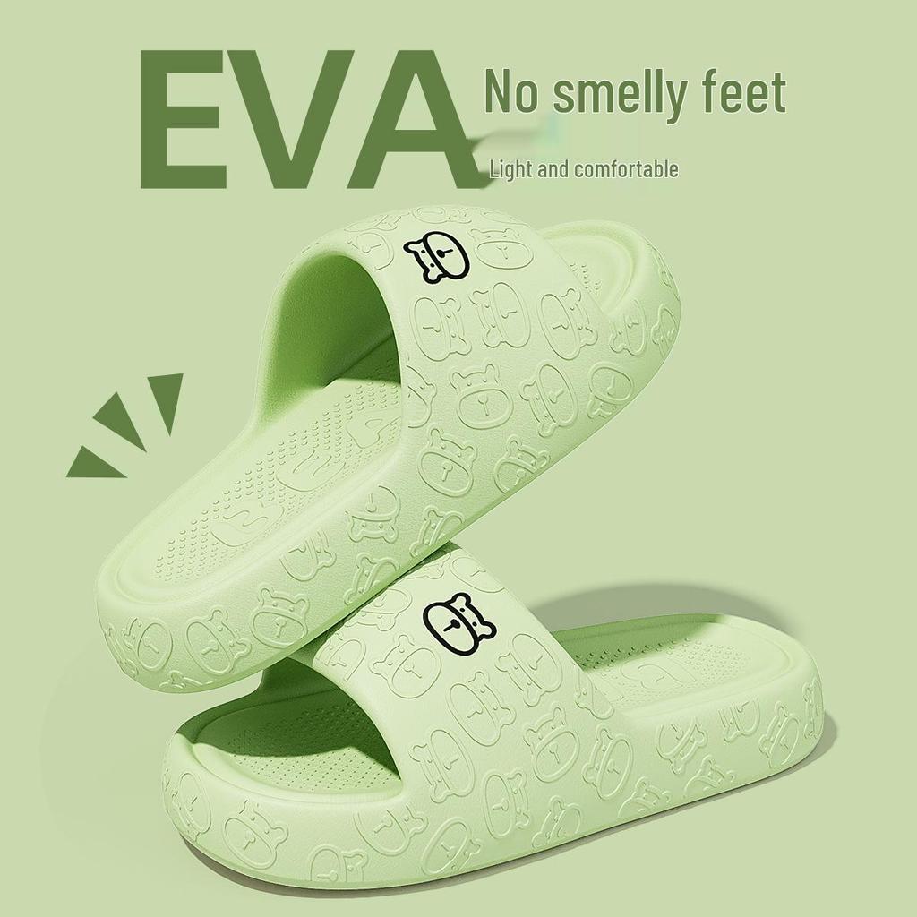 Eva Non-Slip Soft Sole Slippers for Home & Outdoor Use - Unisex Sandals with Thick Bottom