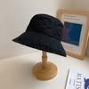 Solid Color Women Fisherman Hat Summer Thin Folding Wide Brim Bucket Hats For Girl Ladies Outdoor UV Protection Sun Hat