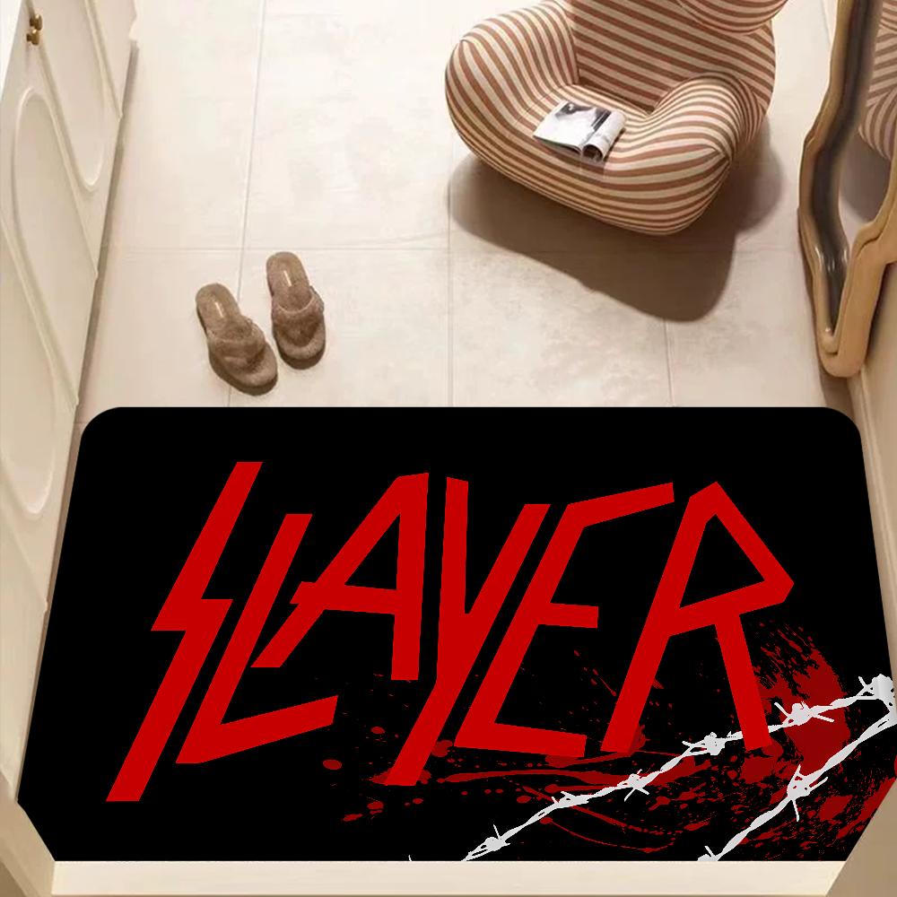 S-Slayer Heavy Metal Band Music Bath Mat Nordic Style Home Doormat Bathroom-Toilet Mats Bedroom Welcome Doormat