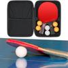 Table Tennis Paddle Storage Bag Waterproof Pingpong Paddle Storage Bag Portable Sports Racket Bag for 2 Paddles & Multiple Balls