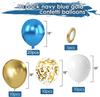 12inch-50pcs Blue Gold Green and Pink Balloon Set, Suitable for Weddings, Birthdays, Popular Parties, Bridal Showers