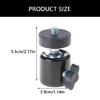 Swivels Ballhead with 1/4 Screw Camera Hot Shoe Mount for Cameras Camcorders Smartphones LED Video Light Accessories