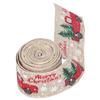 6 Yards Christmas Ribbon Cute Patterns Attractive Design 2 Colors Beautiful Practical DIY Wrapping