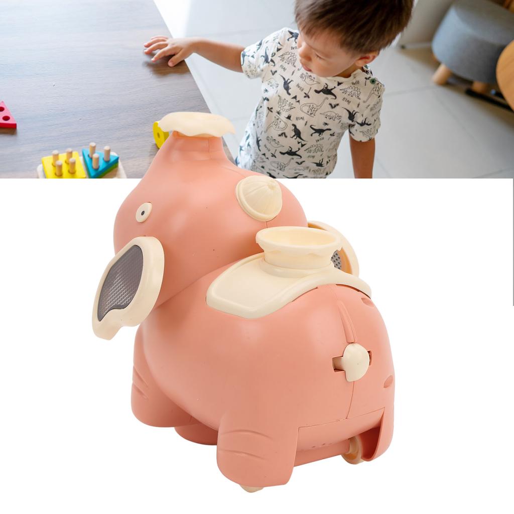 Elephant Blowing Spray Fog Toy with Music Light Tummy Time Interactive Battery Powered Baby Elephant Toy