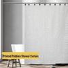 Cross-Peva Shower Curtain: No-Punch, Moisture-Proof, Waterproof, Quick-Dry, Thickened Partition for Dormitory or Bathroom