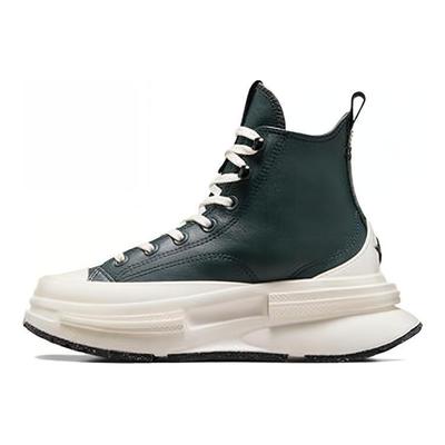 Run Star Legacy Cuir de Vache Confort Hautes Baskets Lifestyle Décontractées Unisexe Vert