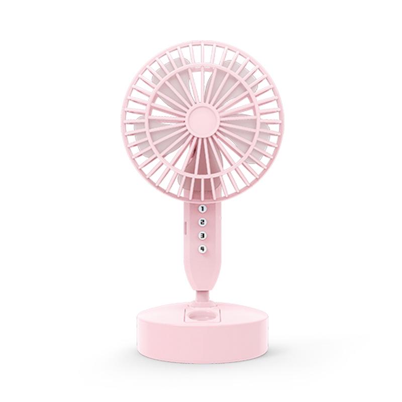 

Portable Rechargeable USB Mini Electric Fan for Strong Summer Breeze рожевий
