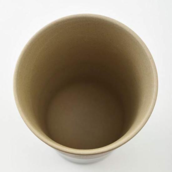 BRUNO Ceramic Beer Simple and Perfect Day Stylish and Keeps Cold or Water Bottle with Tumbler, White, Slim, Father's Gift, Cute, Hot, Lid,